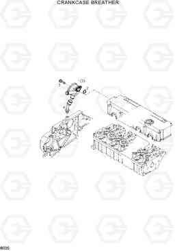 8035 CRANKCASE BREATHER HL720-3, Hyundai