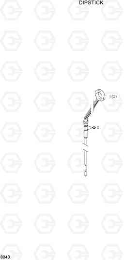 8040 DIPSTICK HL720-3, Hyundai