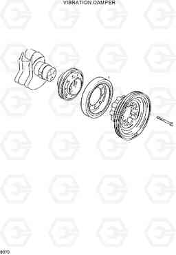 8070 VIBRATION DAMPER HL720-3, Hyundai