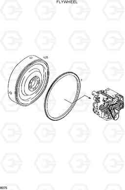 8075 FLYWHEEL HL720-3, Hyundai