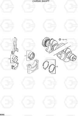 8095 CRANKSHAFT HL720-3, Hyundai