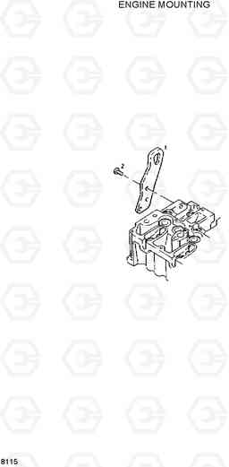 8115 ENGINE MOUNTING HL720-3, Hyundai