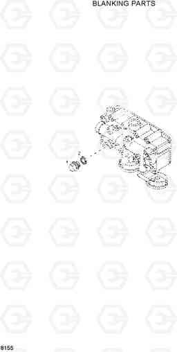 8155 BLANKING PARTS HL720-3, Hyundai