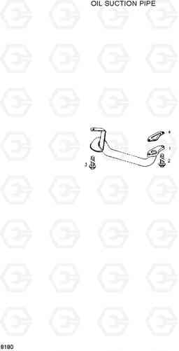 8180 OIL SUCTION PIPE HL720-3, Hyundai