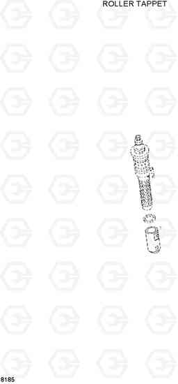 8185 ROLLER TAPPET HL720-3, Hyundai