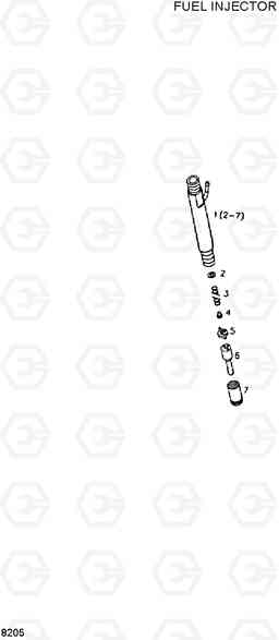 8205 FUEL INJECTOR HL720-3, Hyundai