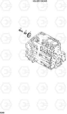 8280 IDLER GEAR HL720-3, Hyundai