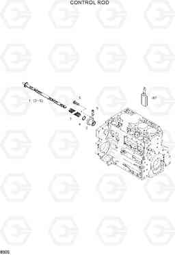 8305 CONTROL ROD HL720-3, Hyundai