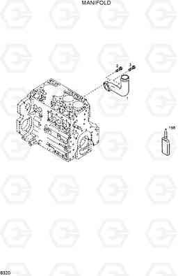 8320 MANIFOLD HL720-3, Hyundai