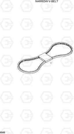 8365 NARROW V-BELT HL720-3, Hyundai