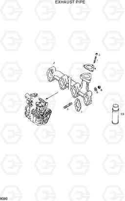 8390 EXHAUST PIPE HL720-3, Hyundai