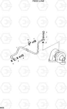 8405 OIL LINE HL720-3, Hyundai