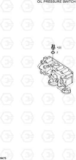 8475 OIL PRESSURE SWITCH HL720-3, Hyundai