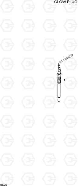 8525 GLOW PLUG HL720-3, Hyundai