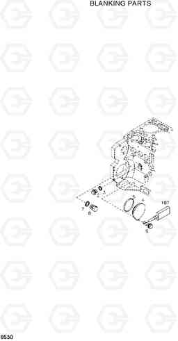 8530 BLANKING PARTS HL720-3, Hyundai
