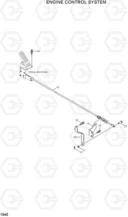 1040 ENGINE CONTROL SYSTEM HL720-3(#0053-), Hyundai