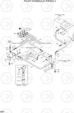 2021 PILOT HYDRAULIC PIPING 2 HL720-3(#0053-), Hyundai