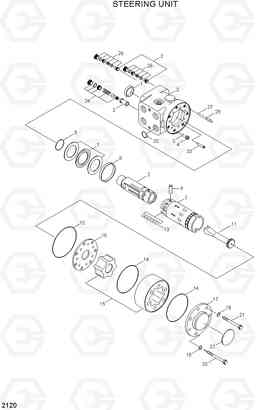 2120 STEERING UNIT HL720-3(#0053-), Hyundai