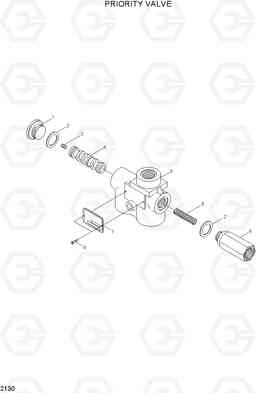 2130 PRIORITY VALVE HL720-3(#0053-), Hyundai