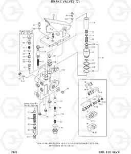 2170 BRAKE VALVE(1/2) HL720-3(#0053-), Hyundai