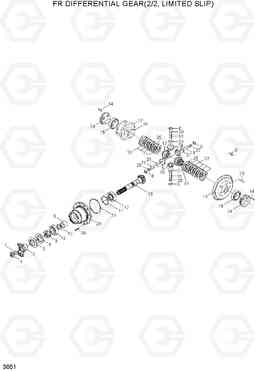 3051 FR DIFFERENTIAL GEAR(2/2, LIMITED SLIP) HL720-3(#0053-), Hyundai