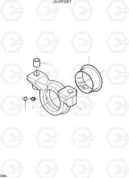 3064 SUPPORT HL720-3(#0053-), Hyundai