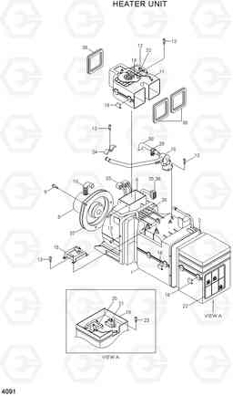 4091 HEATER UNIT HL720-3(#0053-), Hyundai