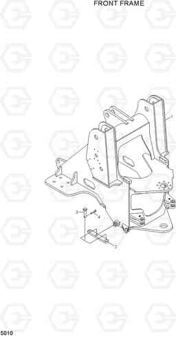 5010 FRONT FRAME HL720-3(#0053-), Hyundai