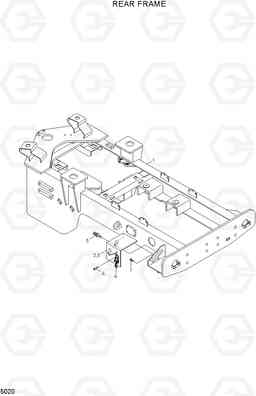 5020 REAR FRAME HL720-3(#0053-), Hyundai