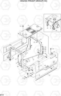 5112 SOUND PROOF GROUP(1/4) HL720-3(#0053-), Hyundai