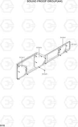 5115 SOUND PROOF GROUP(4/4) HL720-3(#0053-), Hyundai