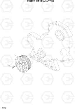 8020 FRONT DRIVE ADAPTER HL720-3(#0053-), Hyundai