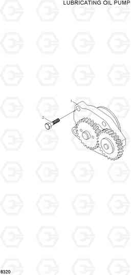 8320 LUBRICATING OIL PUMP HL720-3(#0053-), Hyundai