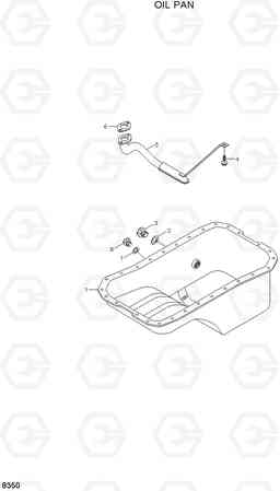 8350 OIL PAN HL720-3(#0053-), Hyundai