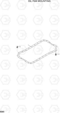 8360 OIL PAN MOUNTING HL720-3(#0053-), Hyundai