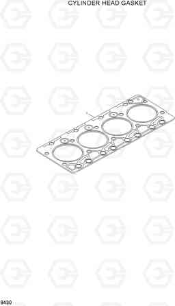 8430 CYLINDER HEAD GASKET HL720-3(#0053-), Hyundai