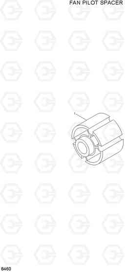 8460 FAN PILOT SPACER HL720-3(#0053-), Hyundai