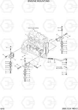 1010 ENGINE MOUNTING HL730-7, Hyundai