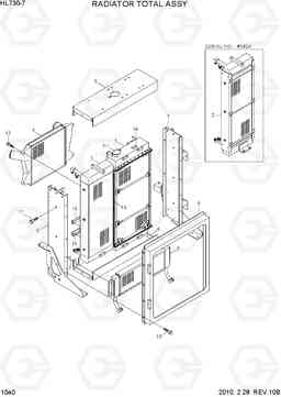 1040 RADIATOR TOTAL ASSY HL730-7, Hyundai