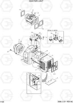 1120 HEATER UNIT HL730-7, Hyundai