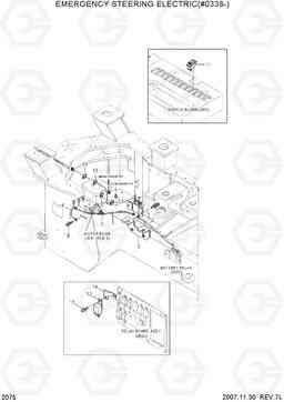 2075 EMERGENCY STEERING ELECTRIC(#0338-) HL730-7, Hyundai