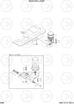 2080 BEACON LAMP HL730-7, Hyundai