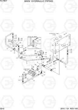 3010 MAIN HYDRAULIC PIPING HL730-7, Hyundai