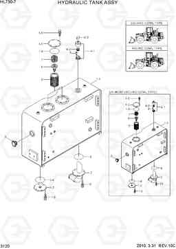 3120 HYDRAULIC TANK ASSY HL730-7, Hyundai