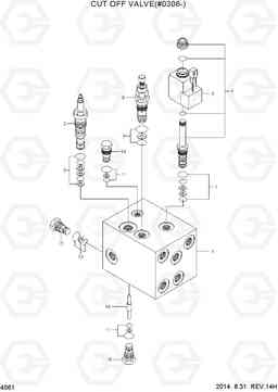 4061 CUT OFF VALVE(#0306-) HL730-7, Hyundai