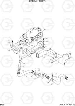 5100 CAB(3/7, DUCT) HL730-7, Hyundai