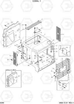 5200 COWL 1(SQUARE COWL TYPE) HL730-7, Hyundai