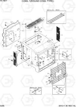 5205 COWL 1(ROUND COWL TYPE) HL730-7, Hyundai