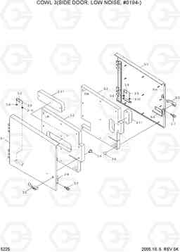 5225 COWL 3(SIDE DOOR, LOW NOISE, #0194-) HL730-7, Hyundai