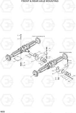 6020 FRONT & REAR AXLE MOUNTING HL730-7, Hyundai